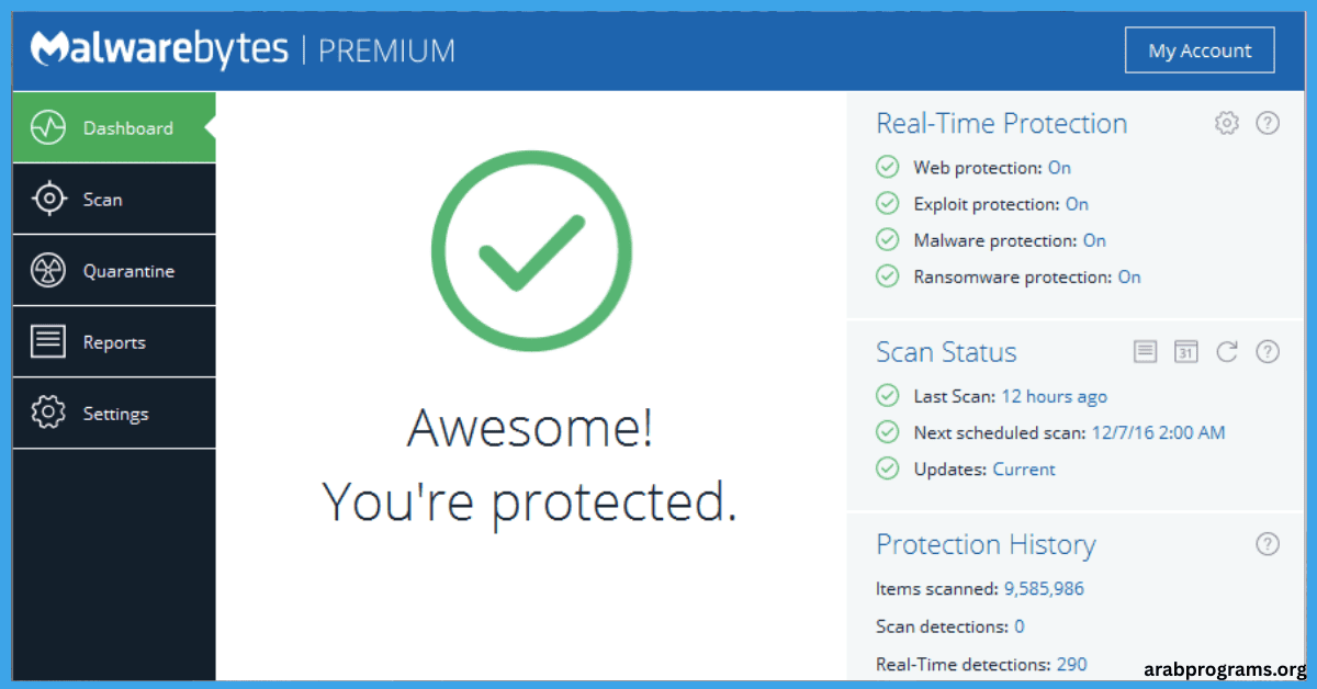 تفعيل برنامج malwarebytes anti malware مدى الحياة