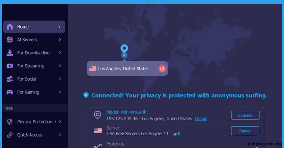 تفعيل برنامج itop vpn للكمبيوتر