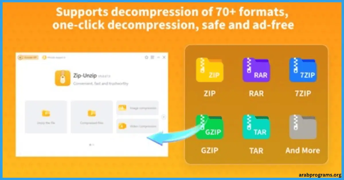 تحميل برنامج zip لفك الضغط مجانا للكمبيوتر