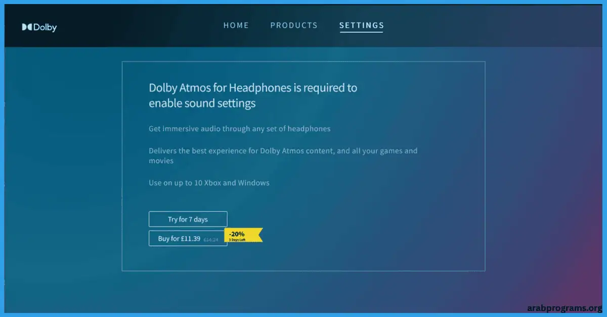 تحميل برنامج dolby للكمبيوتر
